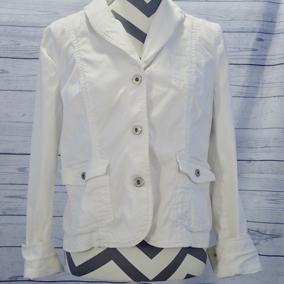 white denim jacket size 14